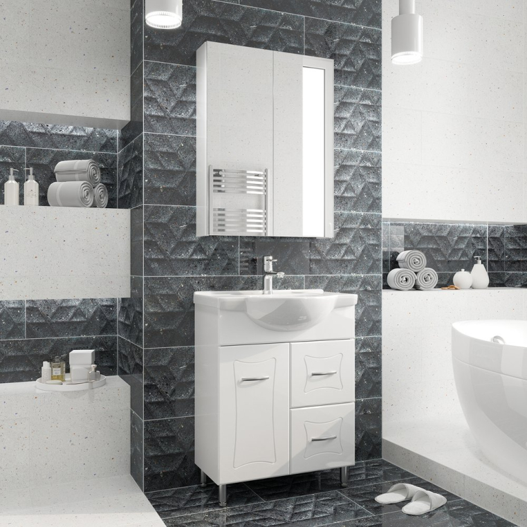 Комплект мебели Misty Классик 65 (Э-Кла01065-011Я+S-UM-NAT65/1-w+Э-Бал04060-011)