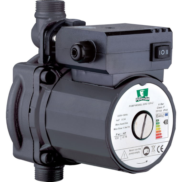 Насос циркуляционный Pumpman GRS 25/4 с гайками (GRS25/4)