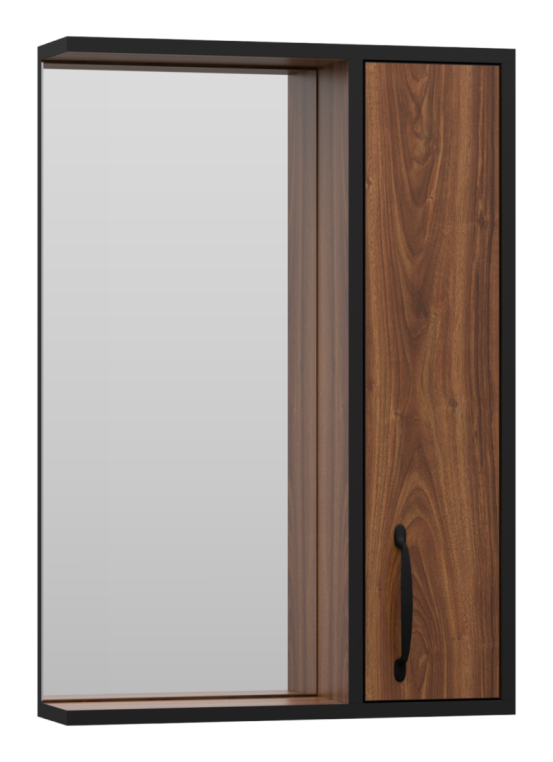 Зеркальный шкаф Misty Кедр 50 правый