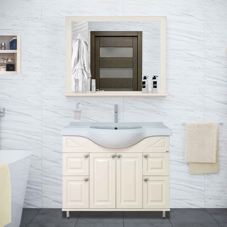 Комплект мебели Misty Жардин 105 светло-бежевая (Э-Жар01105-031Пр+4620008197340+Л-Шрм02105-581)