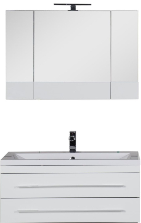 Мебель для ванной Aquanet Верона 100 белый (раковина Нота 158753) 00175467