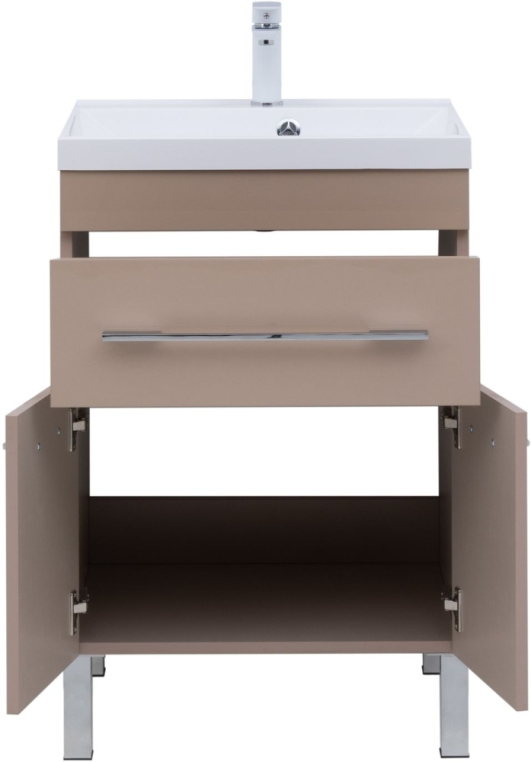 Тумба под раковину Aquanet Верона 60 капучино (1 ящик, 2 дверцы) 00304534