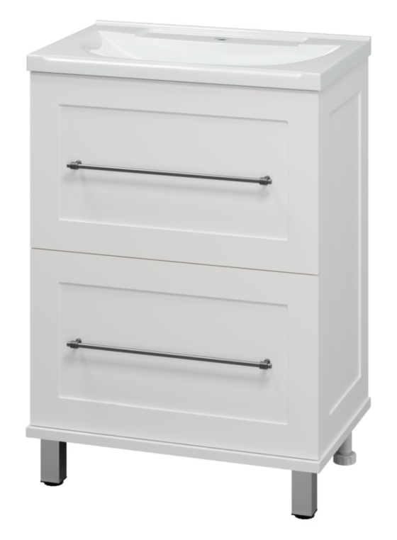 Тумба под раковину Misty Марта 60 с 2 ящ. белый