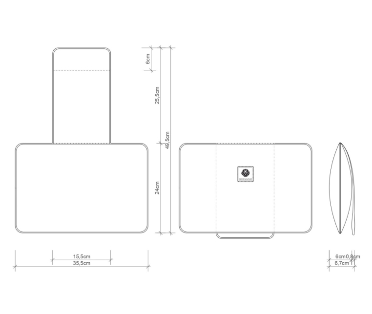 Подушка для ванной Нейлон / Тростниковый серый Decor Walther 0952193 - LOFT NKH