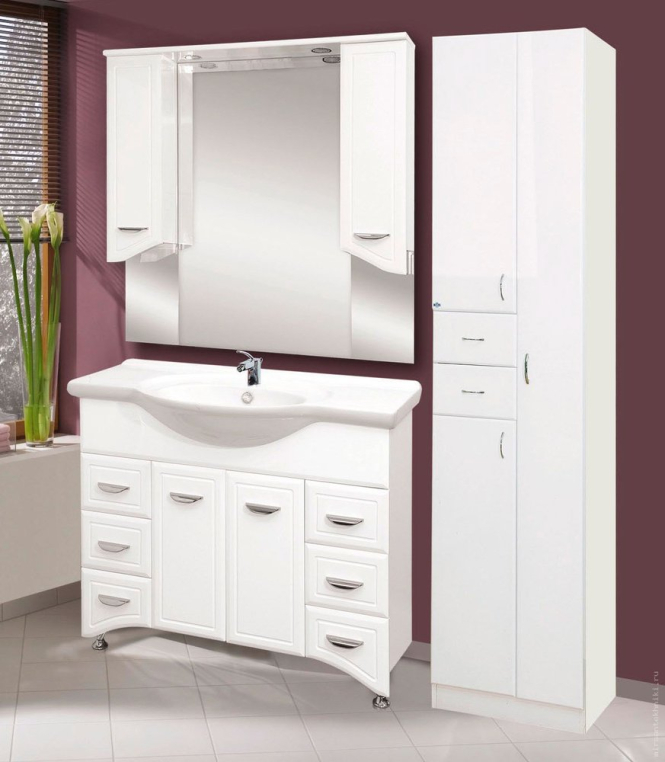 Комплект мебели Misty Дрея 105 6 ящиков (Э-Дре01105-016Я+4640021060926+Э-Дре02105-01Св)