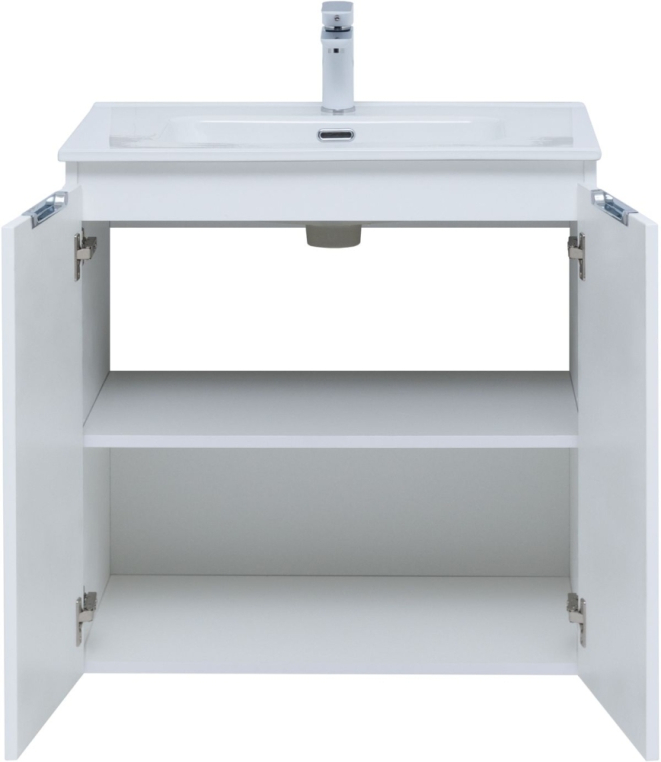 Тумба под раковину Aquanet Алвита New 70 2 дверцы, белый матовый 00303905