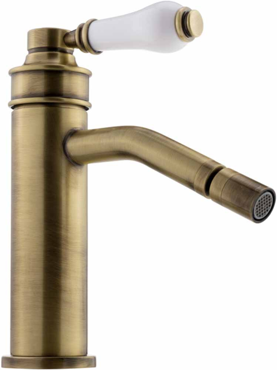 Смеситель для биде Migliore Ermitage Mini 28583 ручка сверху белый/бронза