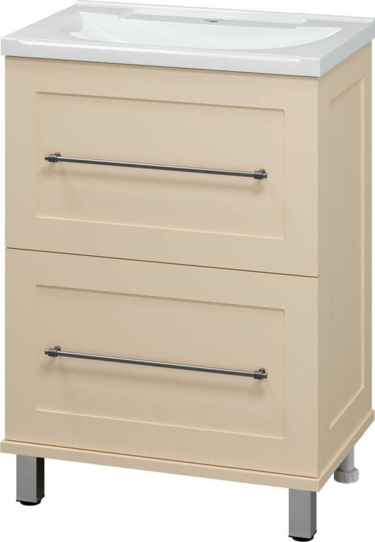 Тумба под раковину Misty Марта 60 с 2 ящ. бежевый
