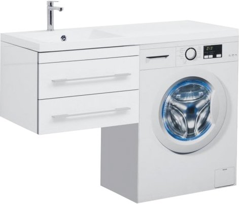 Тумба с раковиной Aquanet Верона 120 подвесная белая (176667+00239565)