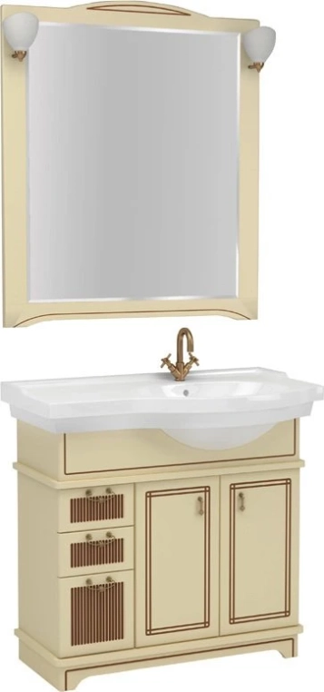 Раковина со столешницей Aquanet Shenxin 90 R 9116B (00176639)