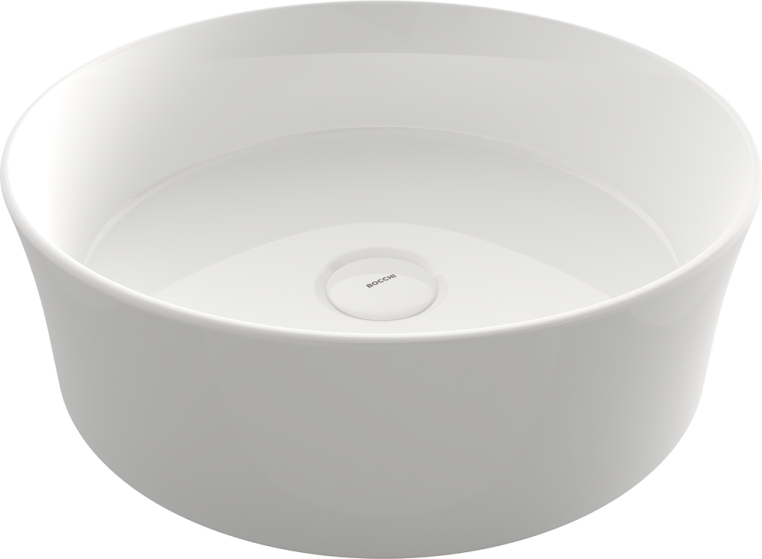 Мебель для ванной Stworki Берген 60 белая со светлой столешницей, с раковиной Bocchi Sottile 1478-001-0125