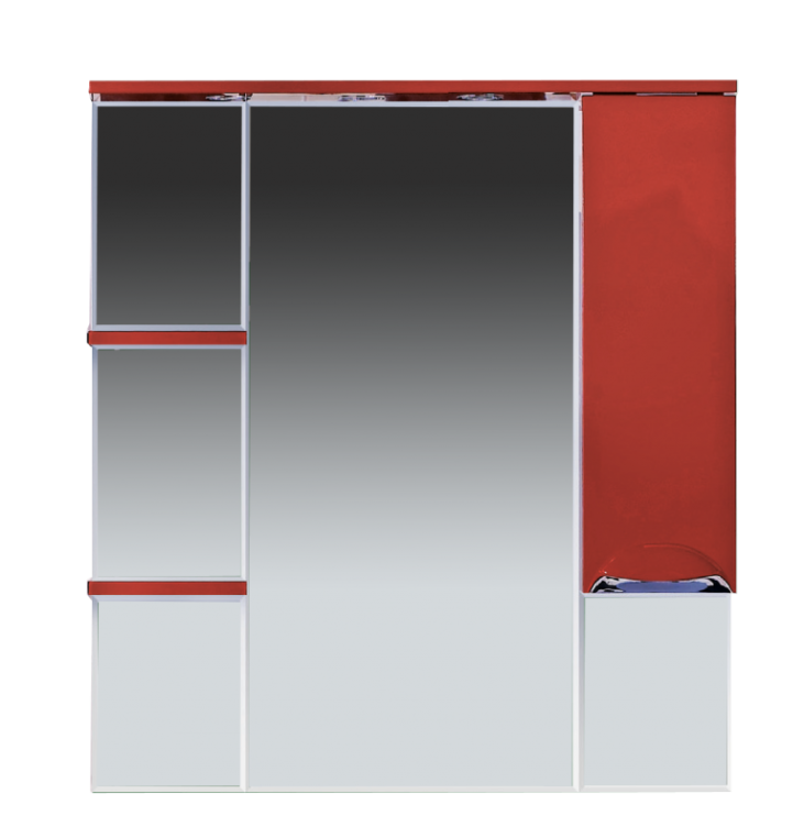 Зеркальный шкаф Misty Кристи П-Кри02090-101СвП бордо