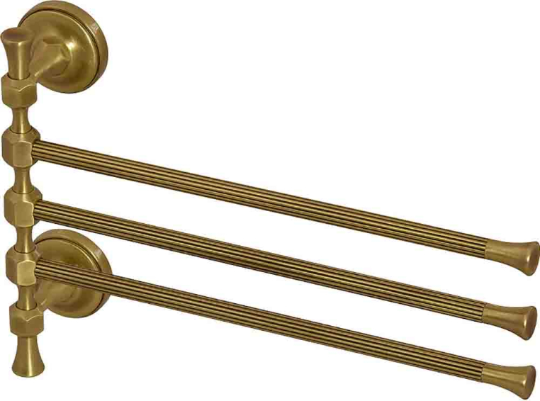 Полотенцедержатель тройной поворотный Migliore Fortuna 27677 бронза L35 см