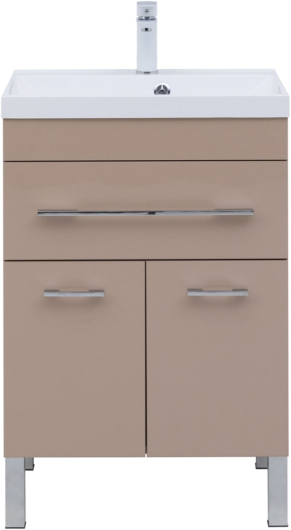 Тумба под раковину Aquanet Верона 60 капучино (1 ящик, 2 дверцы) 00304534