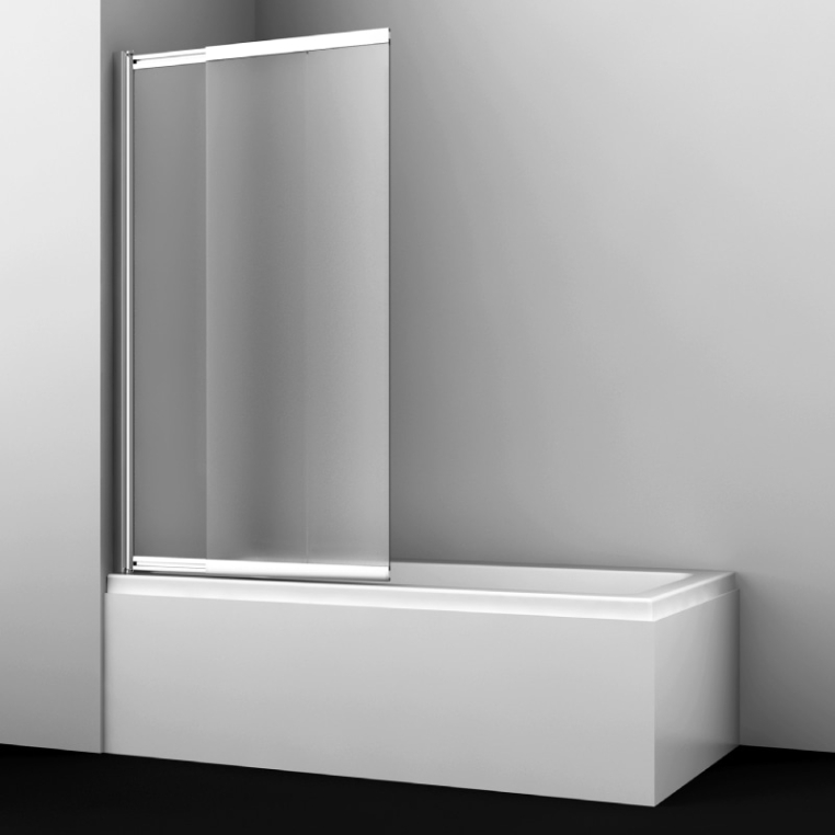 Стеклянная шторка на ванну WasserKraft Main 41S02-100L Matt glass