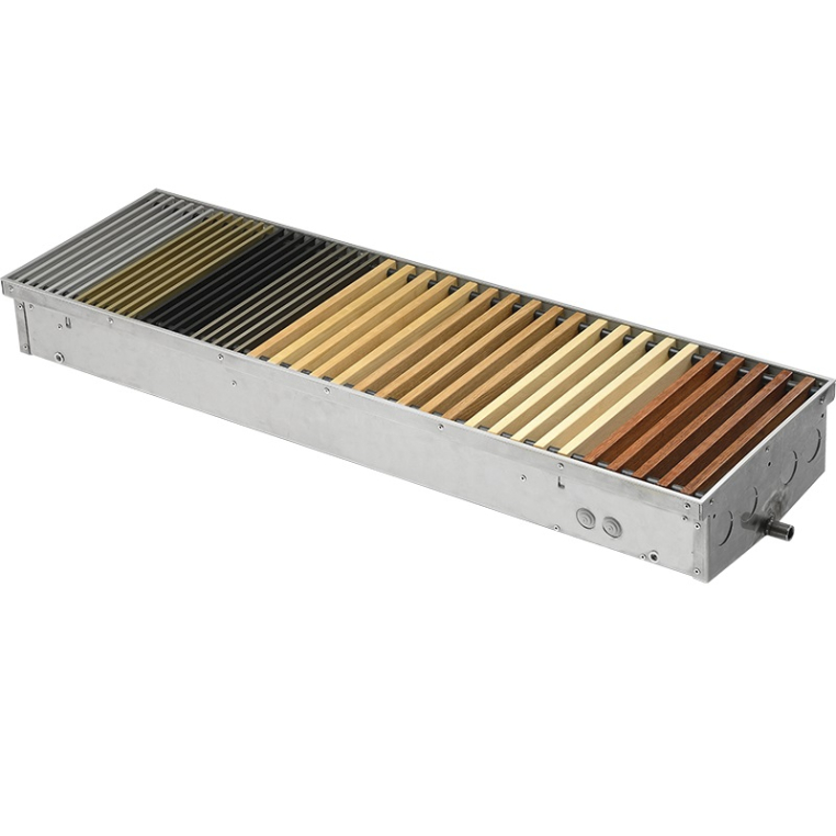 Декоративная решетка для конвекторов встраиваемых в пол 380х3500 Алюминий цветной с шагом 12 мм (Т-047202)