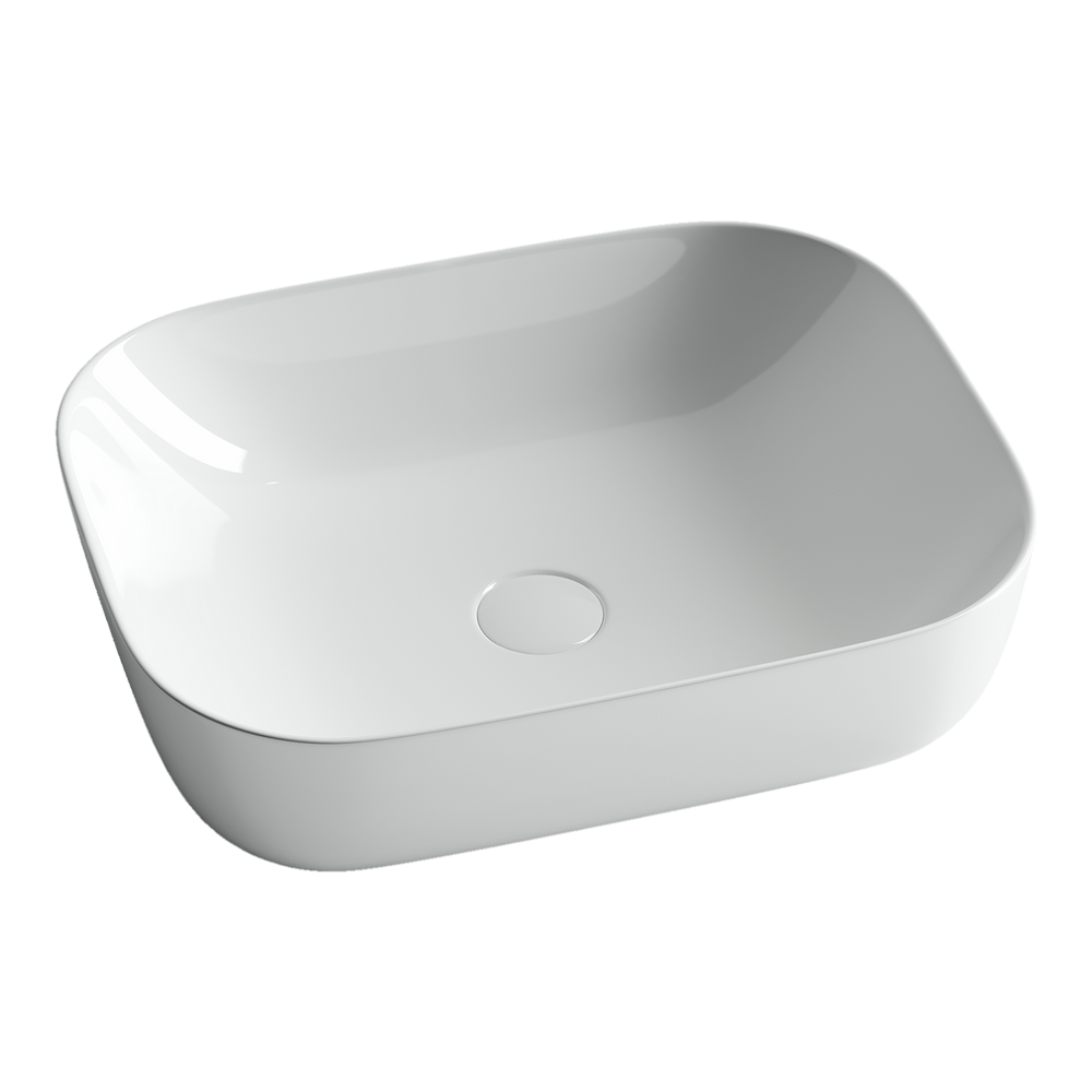 Накладные раковины CERAMICANOVA CN6008 Умывальник чаша накладная прямоугольная Element 505*405*140мм