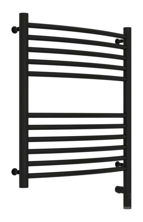 Электрический полотенцесушитель Сунержа Богема 3.0 выгнутая 600x500 МЭМ Пр. матовый черный (31-5803-6050)