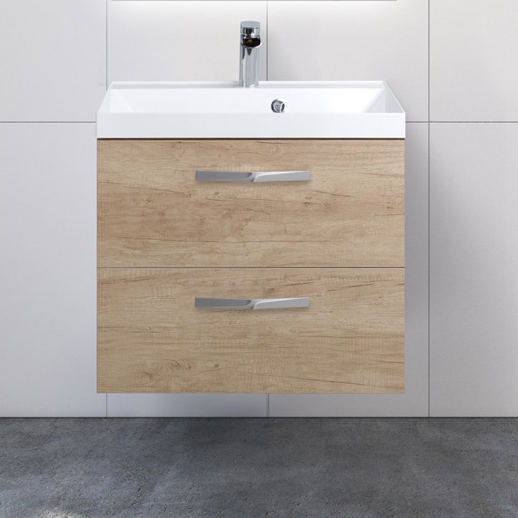 Тумба с раковиной BelBagno Aurora 60 rovere nebrasca nature (AURORA-600-2C-SO-RNN+BB600/450-LV-MR-AST+8.1135.192160.42)
