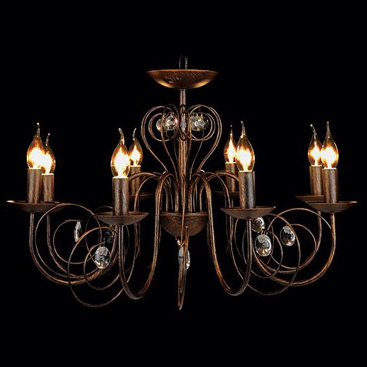 Подвесная люстра Eurosvet Tomas 60018/8 черный с золотом