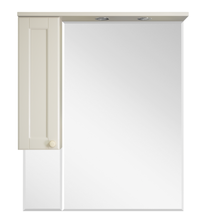 Зеркальный шкаф Misty Латте-85 П-Лат02085-032Л левый