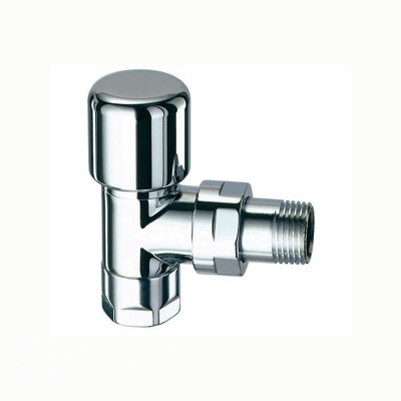 Far Вентиль термостат. угловой, серебро TOP LINE 1/2" М24х19, EPDM (FL 0108 12P)
