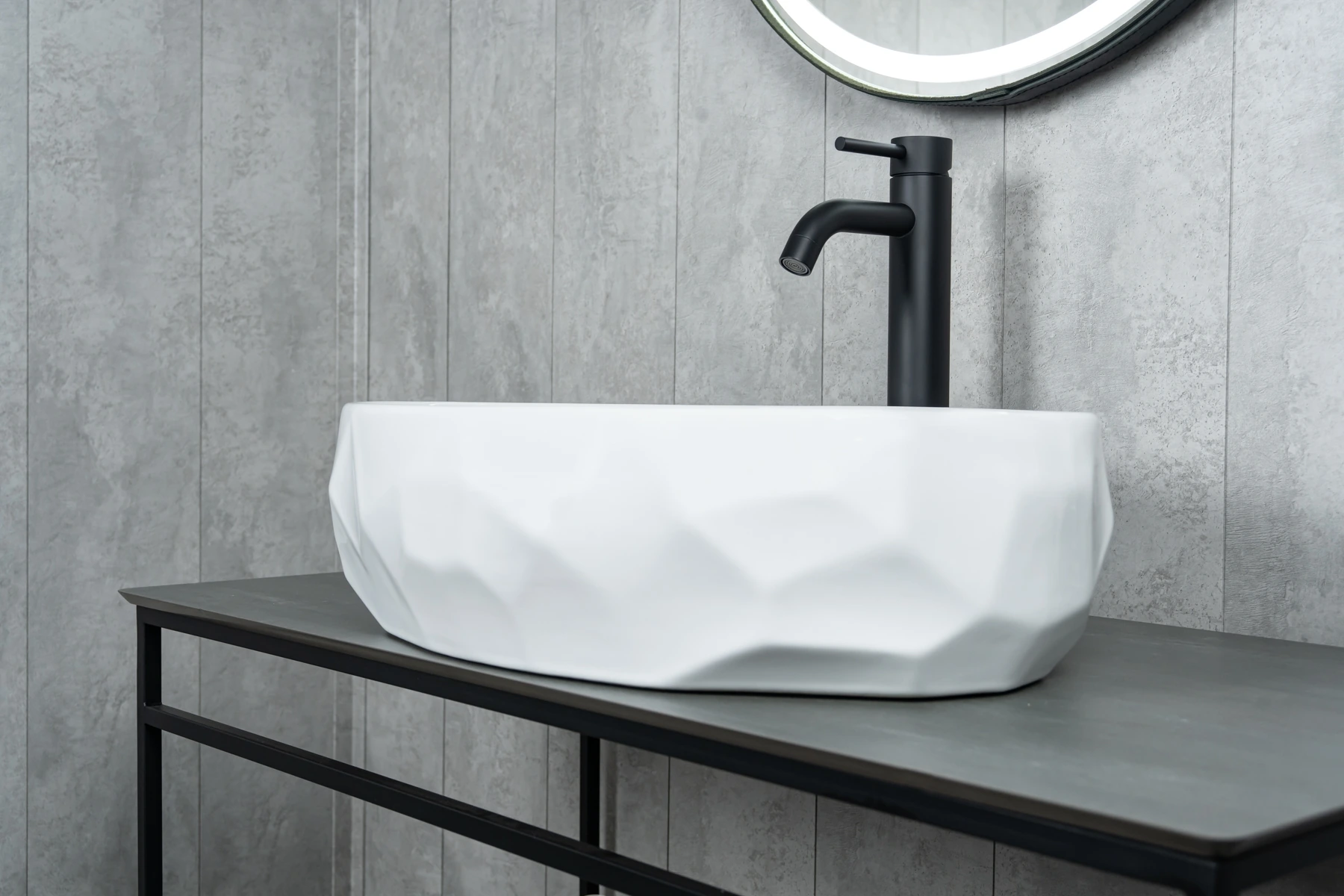 Раковина Gid 9030wx 51241 накладная белая 60x40x15