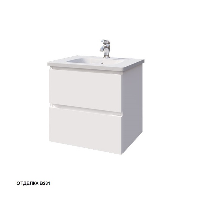 Тумба под раковину Caprigo Sydney 60 см белая 34815-В231