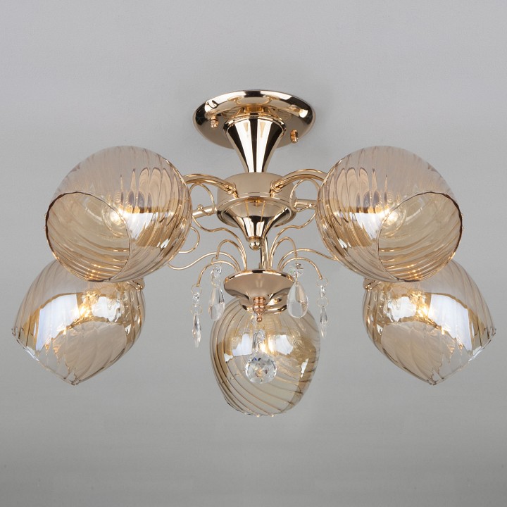 Люстра на штанге Eurosvet Gina 30120/5 золото