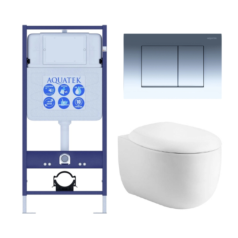 Унитаз с инсталляцией 4в1 AQUATEK АЛЬТАИР cm-010
