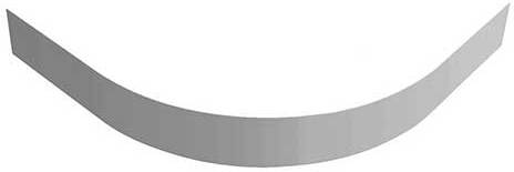 Акриловый экран Cezares TRAY-M-R-90-SCR