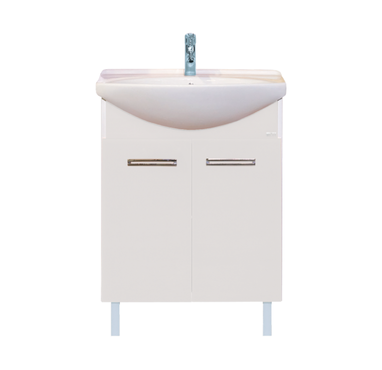 Тумба под раковину Misty Джулия 65 прямая белая White