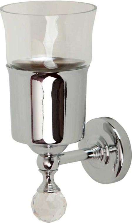 Cтакан настенный Migliore Amerida 16574 стекло/хром/Crystal
