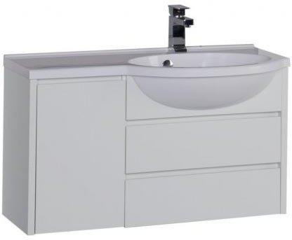 Тумба под раковину Aquanet Лайн 90 см 00164937 R белая