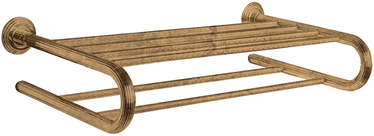 Полотенцедержатель большой Colombo Hermitage B3387.OA, полка двойная