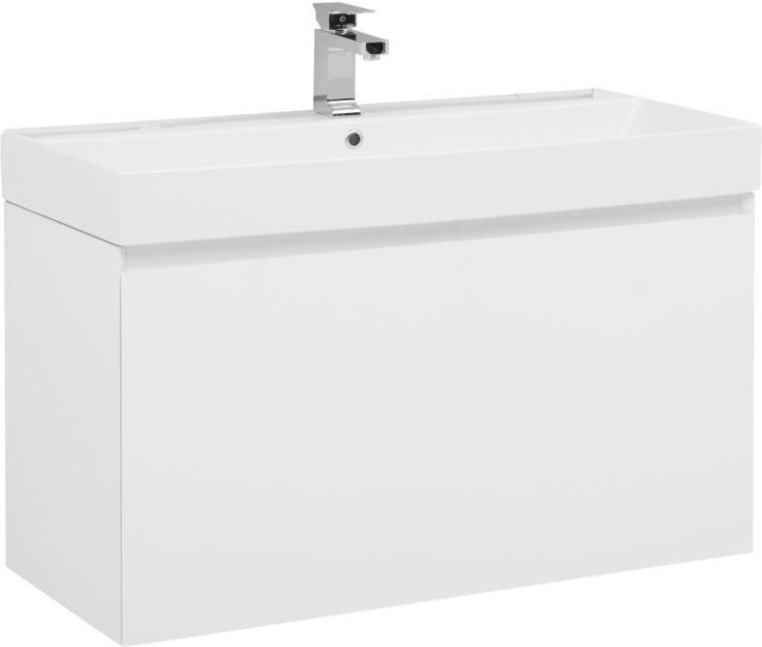 Тумба с раковиной Aquanet Йорк 100 белый 00212594