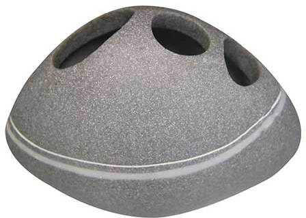 Стакан для зубных щеток Ridder Little Rock серый 22190207