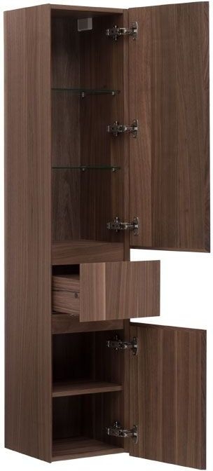 Шкаф-пенал для ванной Aquanet Нью-Йорк 35 L орех 00257886