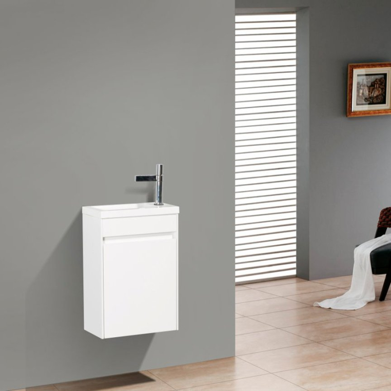 Тумба под раковину BelBagno Pietra Mini 46 R bianco lucido (PIETRA MINI-460-1A-SO-BL-R)