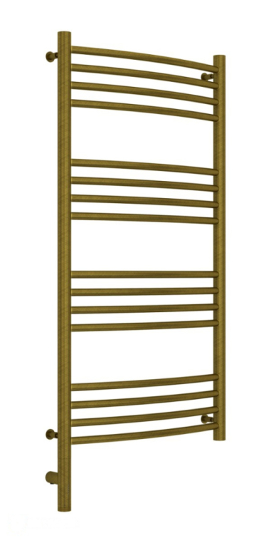 Электрический полотенцесушитель Сунержа Богема 3.0 выгнутая 1000x500 МЭМ Лев. состаренная бронза (05-5802-1050)