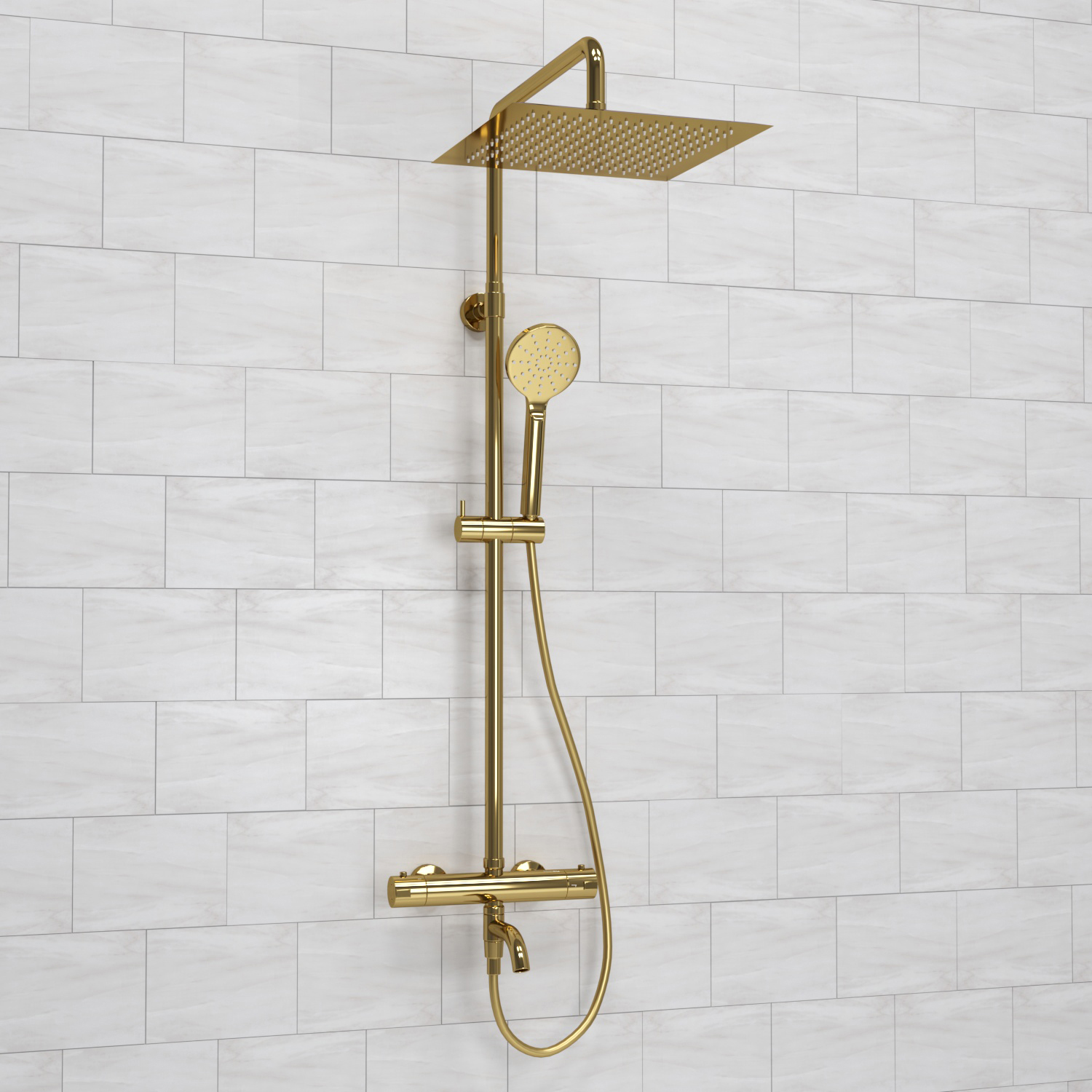 A188.261.207.PG Thermo Душевой комплект с термостатическим смесителем