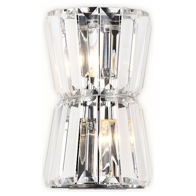 Накладной светильник Ambrella Traditional 8 TR5217/2 СН/CL хром/прозрачный E14/2 max 40W 245*150*110