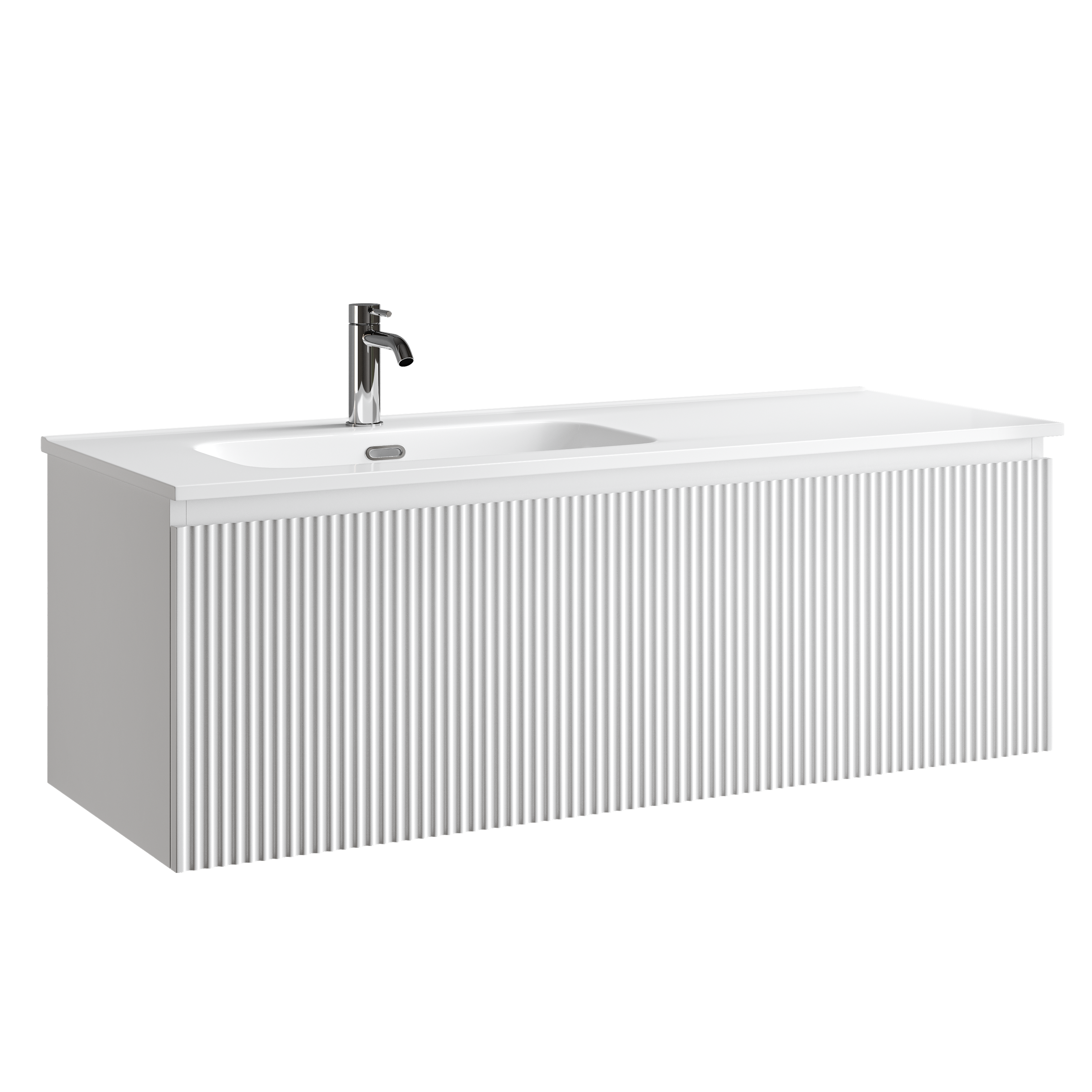 Тумба подвесная SANCOS Snob R 1.0 1195х445х406, c одним ящиком оснащенным доводчиками, Bianco , арт.SNR1.0120LW