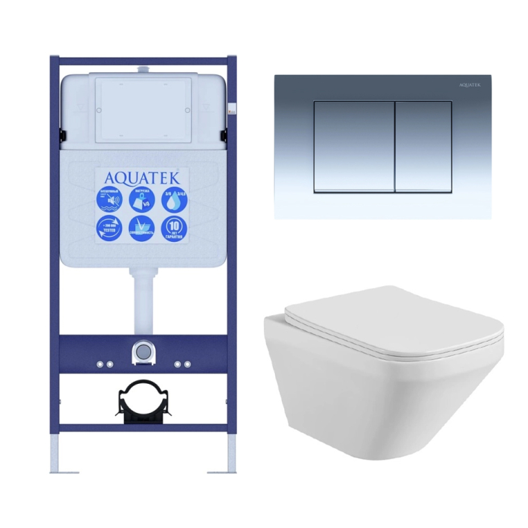 Унитаз с инсталляцией 4в1 AQUATEK ЛИРА-010