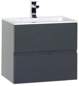 Тумба под раковину Aquanet Алвита 60 см 00183991 серый антрацит