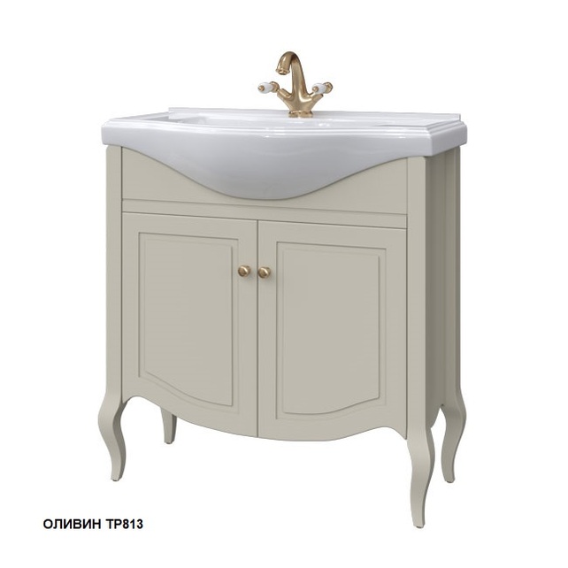 Тумба под раковину Caprigo Verona 80 см оливин 33518-TP813