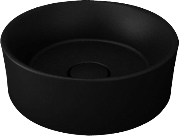 Столешница Stworki Ольборг 80 дуб карпентер, без отверстий, с тумбой 50, с раковиной BOCCHI Vessel черной