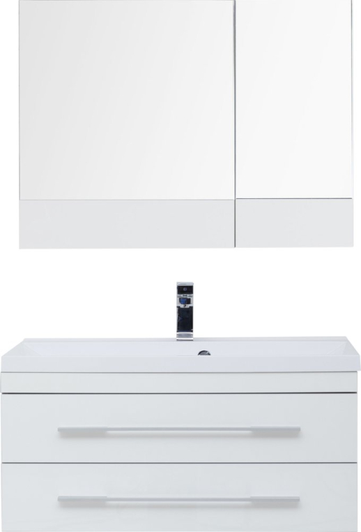 Комплект мебели Aquanet Верона 90 подвесная белая (172335+00284114+172339)