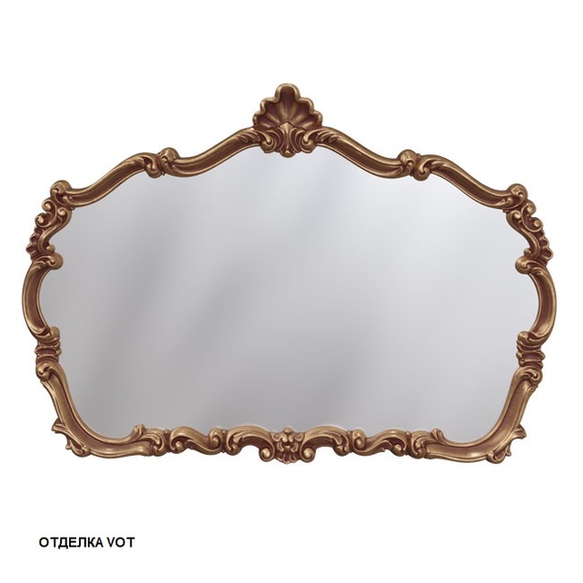 Зеркало асимметричное 122x86 Caprigo PL900-VOT бронза