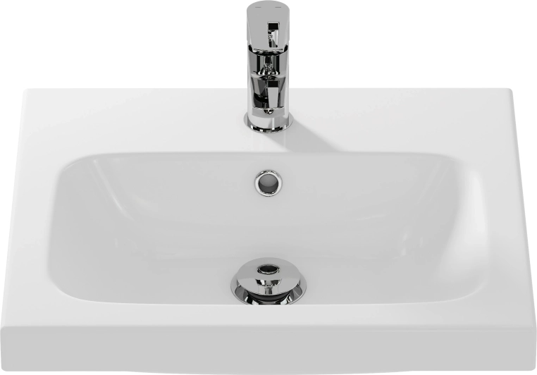 Раковина Cersanit Colour COL 50 B 1 отв., белый, Сорт1 прямоугольная (S-UM-COL50/1-w)